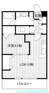 レジデンス優II長嶺南【3階】の間取り