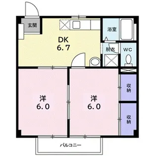 NEW・CITY TAKANO【2階】の間取り