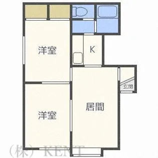 エクセルBハイツ【3階】の間取り
