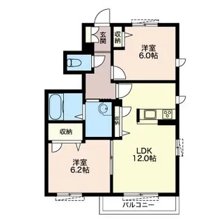 ラ ポワール【1階】の間取り