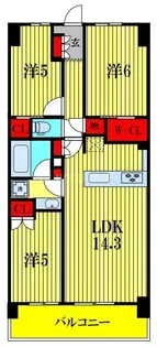 プレシス柏の葉キャンパス【6階】の間取り