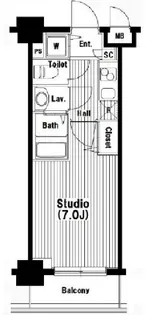 グランド・ガーラ池袋【4階】の間取り