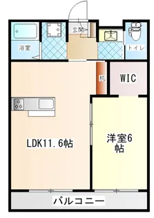 メゾンドシャンブル【1階】の間取り