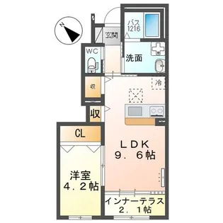 グランデージ桜【1階】の間取り