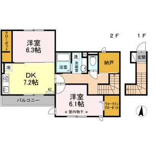 ラマージュVI【2階】の間取り