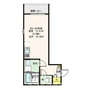 CFハイツ小岩【2階】の間取り