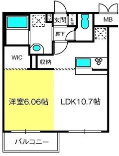 ヴィラ・デ・ジョワ浦和白幡【2階】の間取り