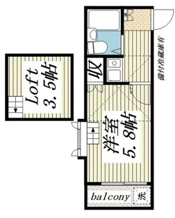 レオパレス津田沼第3【1階】の間取り