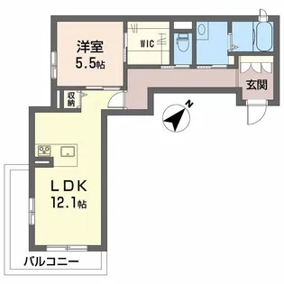 シャーメゾンHINATA【3階】の間取り