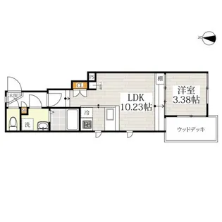 CB大岡山ヴェルデ【1階】の間取り