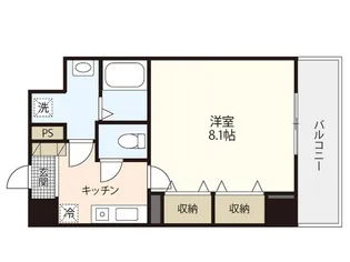 第22友建ビル【9階】の間取り