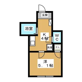 グリーンリーフ国立【1階】の間取り