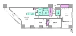 レジディア日本橋馬喰町【14階】の間取り