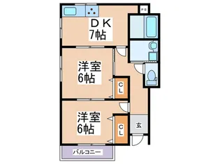 fit.六万寺【1階】の間取り