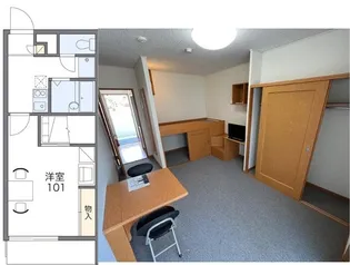 レオパレスMIYASHIRO【4階】の間取り