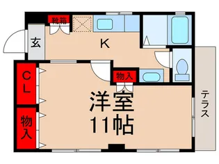 ハイツオハナ【1階】の間取り