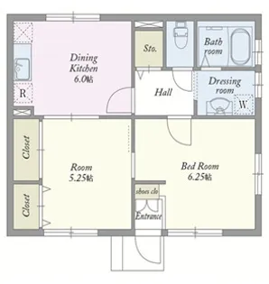 セレ程久保【1階】の間取り