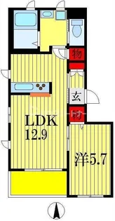 ベレオ【1階】の間取り