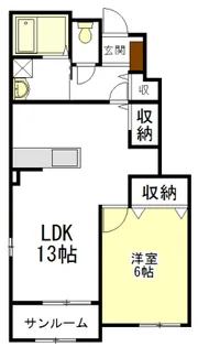 サニースクエア【1階】の間取り