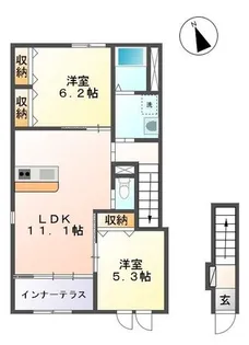 プランドール【2階】の間取り
