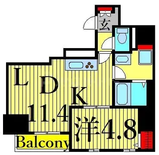 Grande Maison 浅草合羽橋【10階】の間取り