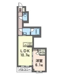 メゾンクレア【1階】の間取り