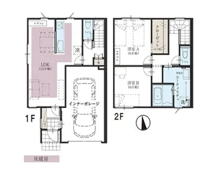 リースorレント/スターティングホーム植木B棟の間取り