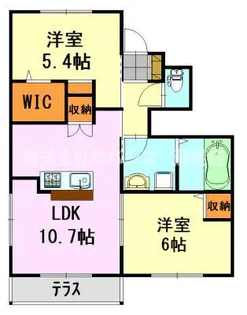エルメゾンエイザ【1階】の間取り
