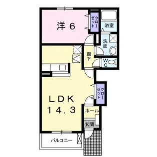 TakasakiTottosII【1階】の間取り