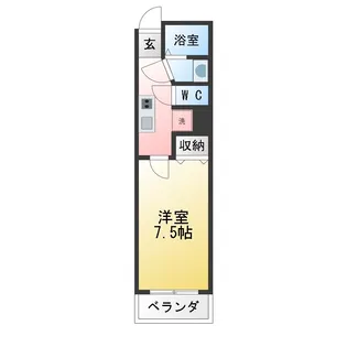 京屋ビル【7階】の間取り