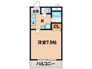 伊藤ハイツ大平【2階】の間取り