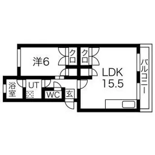 サニープラザ銀杏町【4階】の間取り