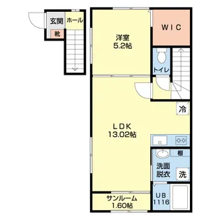 Passage V【2階】の間取り