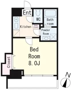 ブリヤン西日暮里【2階】の間取り