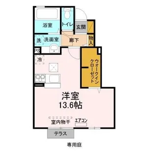 エクセルヴィラ【1階】の間取り