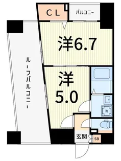 プレール・ドゥーク東京EAST【8階】の間取り