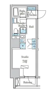 デュオフラッツ芝公園【10階】の間取り