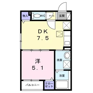 ネオイースト【1階】の間取り