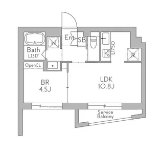 GRANDUO代沢5【1階】の間取り