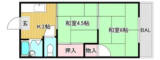 前川ハイツ【2階】の間取り