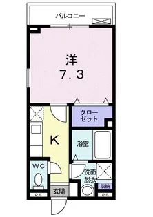 トルテュ・パシアン【3階】の間取り