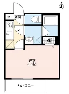 ハピネス大和【3階】の間取り