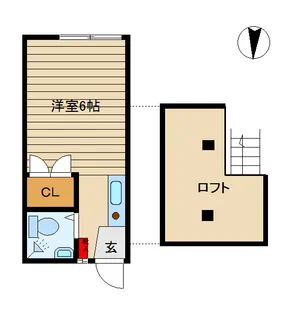 ハイツ斉藤【2階】の間取り