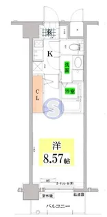 レジディア京都駅前【8階】の間取り