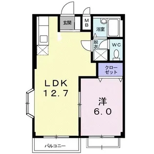 パストラルハイツ【2階】の間取り