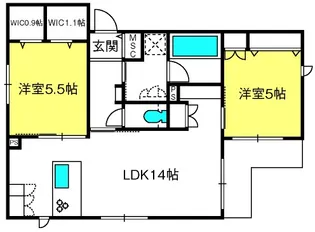 紺碧館【2階】の間取り