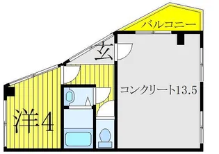 豊川マンション【1階】の間取り