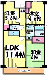 グリーンビレッジタナカ【2階】の間取り