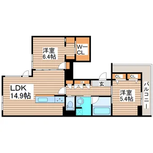 ソプラノハウス大手町テラス【3階】の間取り
