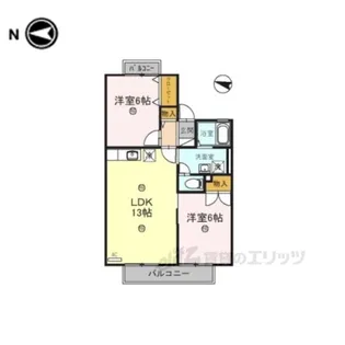プリシェール【2階】の間取り